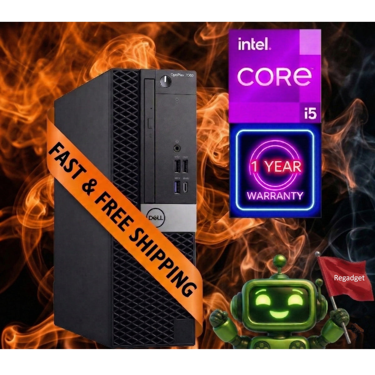 ~CLEARANCE SALE~ DELL OptiPlex Desktop PC: Intel i5-8500, 16GB RAM - 1TB NVME SSD! Windows 11 Pro! Fast-&-Free Shipping!