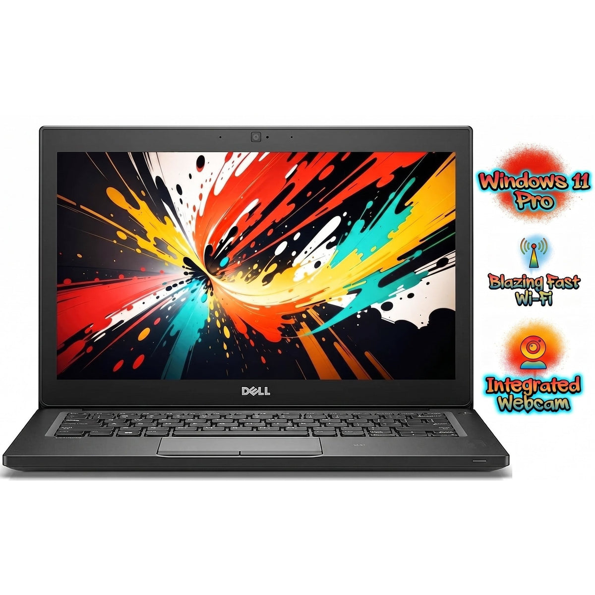 CLEARANCE SALE - DELL Latitude 12.5" Laptop PC: Intel i7 Quad Core (8GB RAM - 256GB NVME SSD) Built in Webcam! Windows 11 Pro!