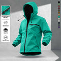 Men's casual hooded jacket, fashionable multi-purpose outdoor casual windproof and waterproof jacket with adjustable hat design, waterproof and wear-resistant surface design, suitable for daily commuting, cycling, park camping, clock in time, suit...
