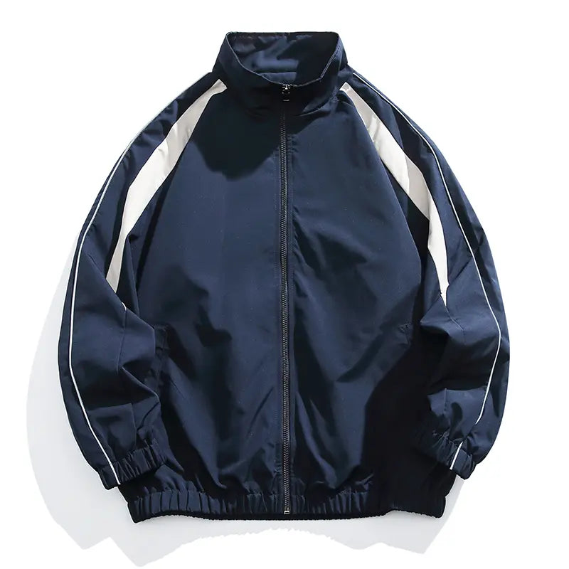 Men's Fitted Solid Color Waterproof Windproof Knit Drawstring Zip-up Hoodie Jacket - Menswear Activewear, Long-Sleeve Casual Top with Zipper Pockets, Outdoor Shield Coat