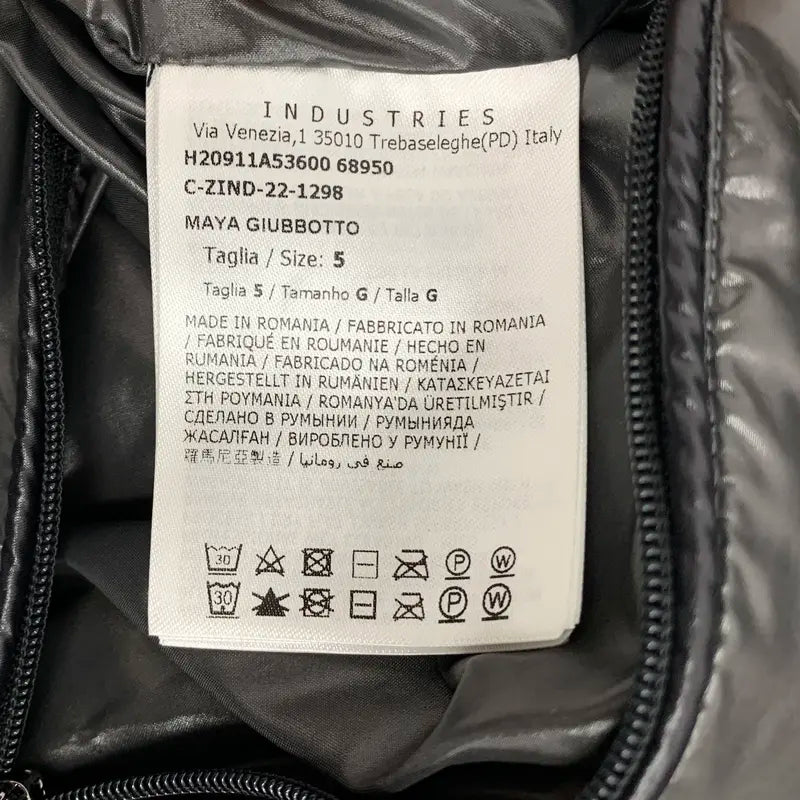 RDLT— Moncler Maya Black Logo Hooded Down Jacket Size 5