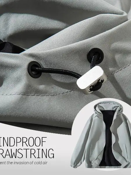 Women's Water-Resistant Windproof Softshell Jacket - Lightweight Outdoor Raincoat with Adjustable Hood, Elastic Cuffs, Pockets, Zipper, Comfortable Casual Long-Sleeve Coat