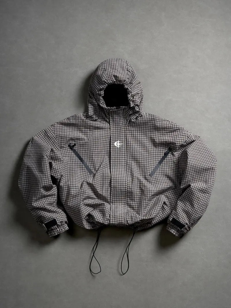 Men's Lightweight Hooded Windbreaker Coat - Khaki Menswear Tops, Stylish Sports Outerwear for Casual Athletic Running & Hiking