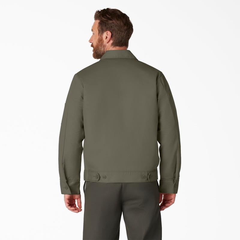 Dickies | TJ15 Insulated Eisenhower Jacket, Full Zip Work Jacket, Full Zip Work Jacket, Men's Workwear, Lightweight Warmth, Wrinkle-Resistant, Stain-Resistant, Easy-Care Finish, Hidden Interior Pocket, Pairs With 874 Pants