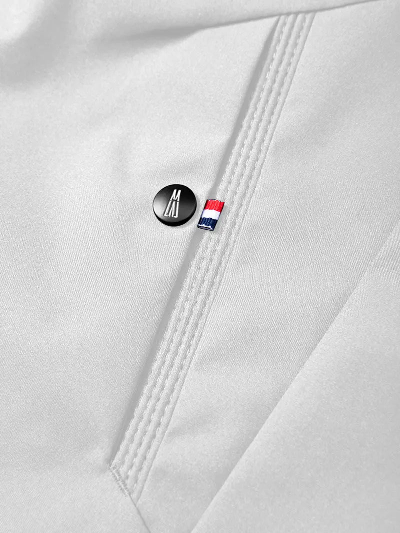 Men's Lightweight Hooded Windbreaker Jacket - Casual Outdoor Fashion Coat with Utility Pockets & Sleeve Patch Beige Long Sleeve