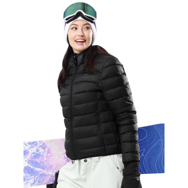 CAMEL Women's Ultra-Light Portable Down Jacket | 85% Duck Down Filling | Waterproof and Windproof | Foldable for Storage | Versatile for Various Occasions