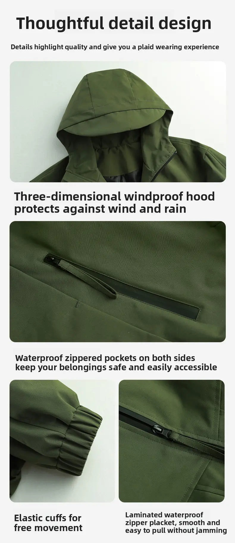 Male Windbreaker Jacket - Lightweight Athletic Techwear Outerwear with Sun Protection, Breathable and Quick Dry, 6-Colors, Hooded, Long Sleeve, Normal Type, Running, Techwear Styling, Uv-Protective wind resistant casual fall, Zip