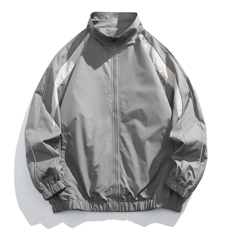Men's Fitted Solid Color Waterproof Windproof Knit Drawstring Zip-up Hoodie Jacket - Menswear Activewear, Long-Sleeve Casual Top with Zipper Pockets, Outdoor Shield Coat