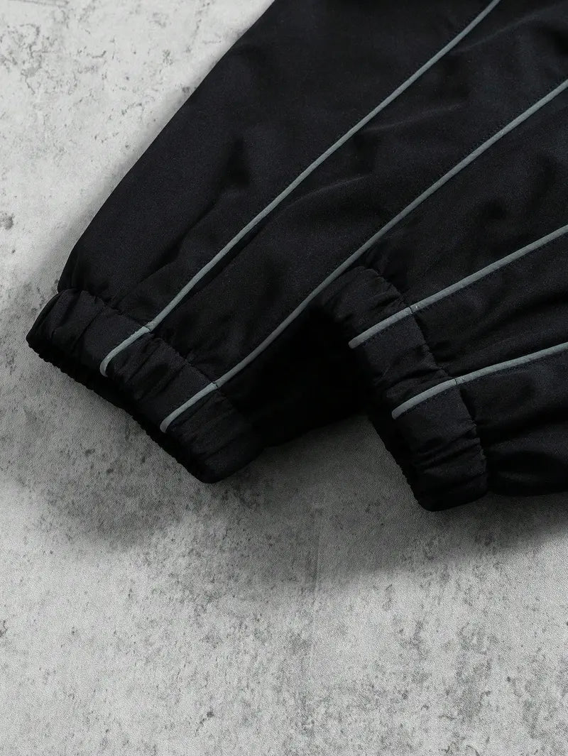 Best seller in the US market! Functional Style Hooded Softshell Jacket with 3M Reflective Trim, Windproof & Waterproof, Loose Outdoor Casual Outerwear