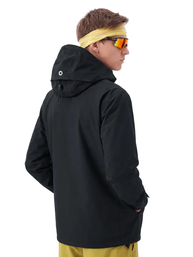 【CREATOR’S PICK】CAONAT Unisex Waterproof Hooded Jacket, Lightweight Outdoor Windbreaker with Zip Pockets, Adjustable Cuffs, Hiking & Casual Rain shell Jacket