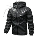JOGWAVE Men’s Lightweight Hooded Windbreaker Jacket - Menswear Tops, Athletic Plain Regular Fit, Windproof Polyester, Long Sleeve, Zipper Closure, Pockets for Casual Outdoor Everyday Wear