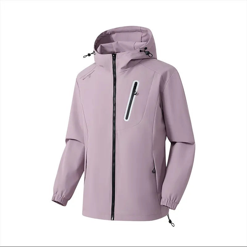 Men’s lightweight, breathable hooded jacket with zippered pockets, available in multiple colors, suitable for men’s everyday wear and as a top jacket.