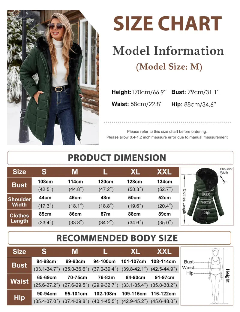 【Restock】HEEKPEK Women's Hooded Long Sleeve Medium Length Down Jacket - Jackets for Women, Windproof Shell, Waterproof Coat, Slim Fit Ski Coat for Daily Commutes, Basic Style Casual Top #outdoorfun