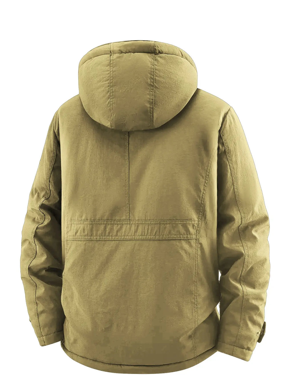 Men's Winter Fleece-Lined Jacket with Hood, Windproof & Waterproof Warm Casual Outerwear, Stylish and Comfortable Design Jacket for Cold Weather
