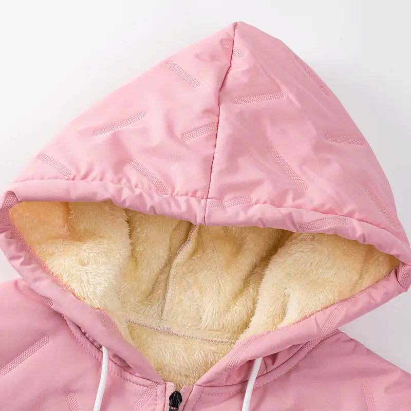 【JOGWAVE】Women’s Thick Padded Full-Zip Hooded Jacket | Windproof & Warm Winter Heavyweight Coat XS-2XL