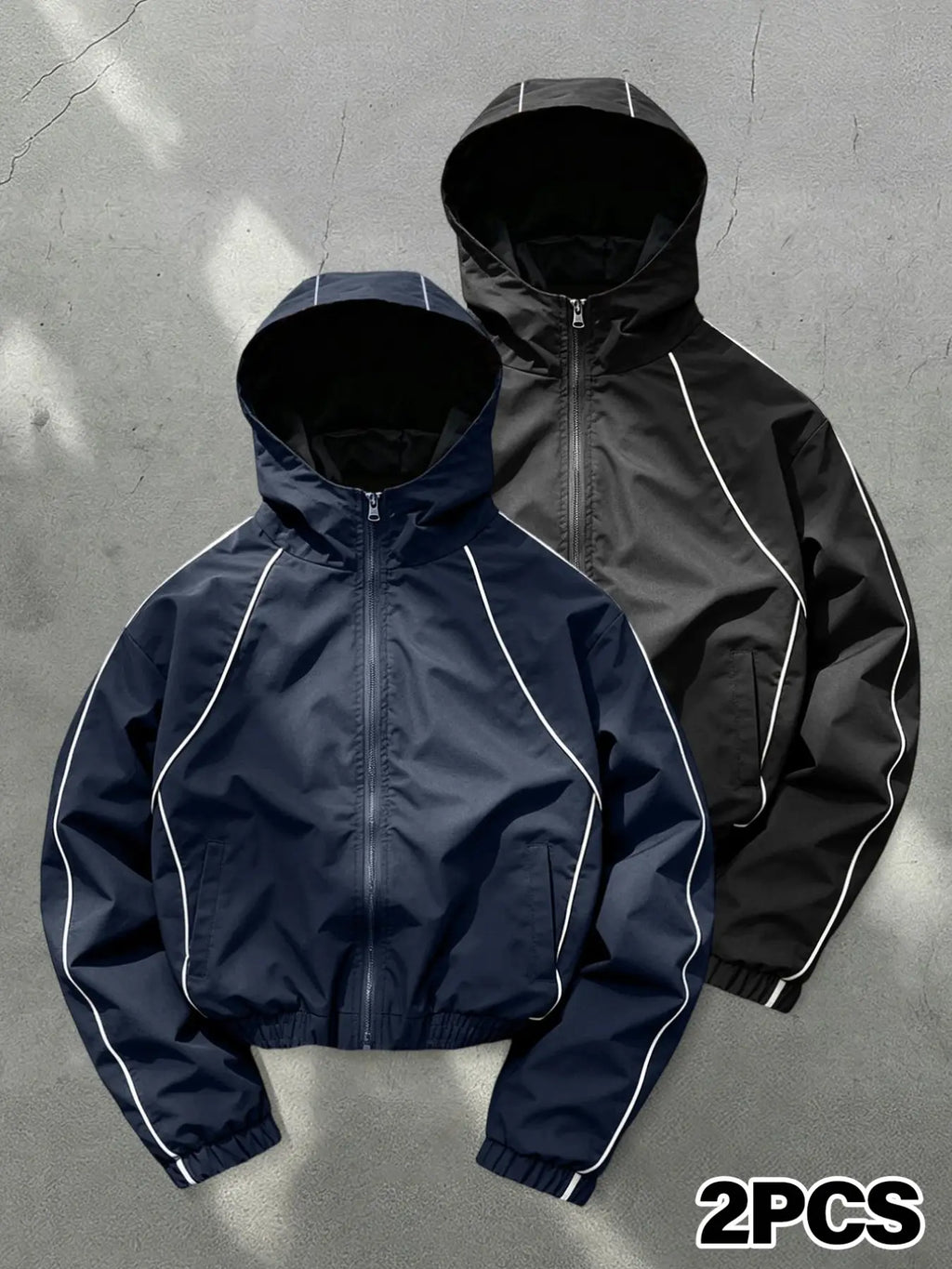 Men's Hooded, Long Sleeve Casual Style, Wind-Resistant Wrinkle-Free Fabric, Bright Color, All Seasons, Daily Wear, Night Run, Shopping, Coats, Street Casual Jacket