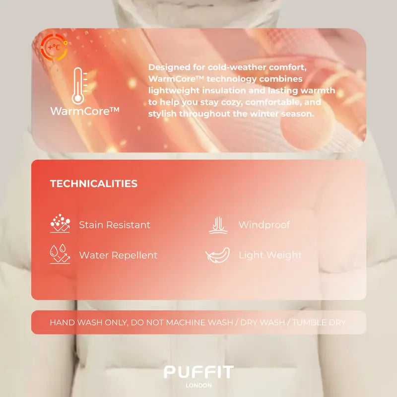 PUFFIT WarmCore Premium Classic Hooded Long Puffer Coat Women Long Ladies Quilted Outerwear Jacket Big Pocket,Water Repellent,Fall Winter Warm Basic Long Sleeve Tops Coat,Womenswear,2026 Shopping
