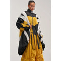 DON'T MIND ME HIGH LOW WINDBREAKER IN YELLOW