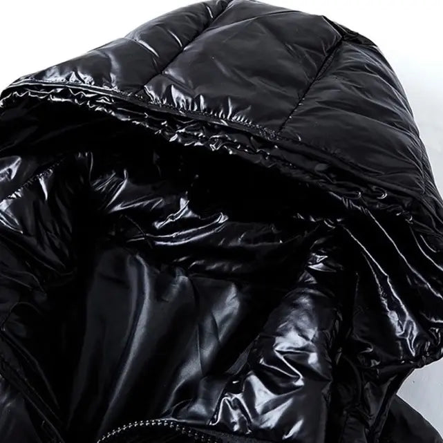 Men's Hooded Puffer Winter Coat - Long Sleeve, Zipper Closure, Versatile Casual Wear - Tops, Menswear