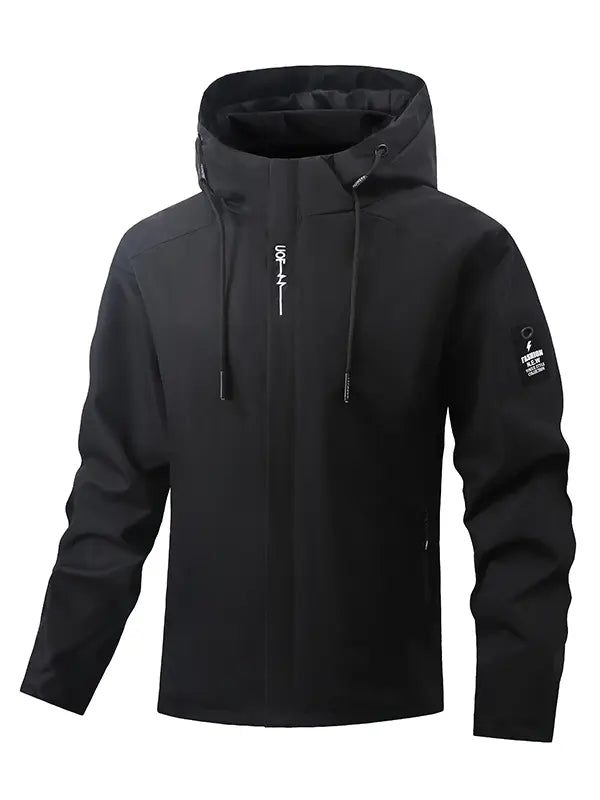 Clean Gent men’s hooded windbreaker, men’s water-resistant jacket, quick-dry breathable jacket, men’s hiking coat, outdoor camping jacket, lightweight casual outerwear, men’s travel jacket, windproof hooded coat, multicolor men’s jacket, everyday ...