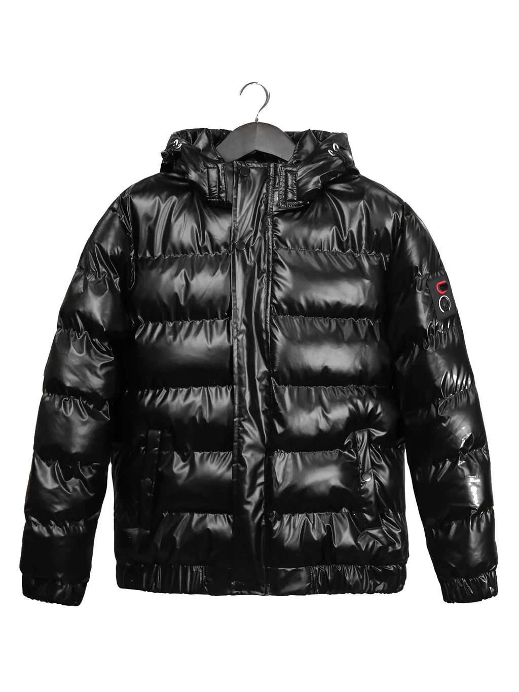1 Pack Oversized Shiny Puffer Jacket TikTok Viral Streetwear Windproof Insulated Hooded Coat for Men Women Daily & Outdoor Casual Jacket Coat