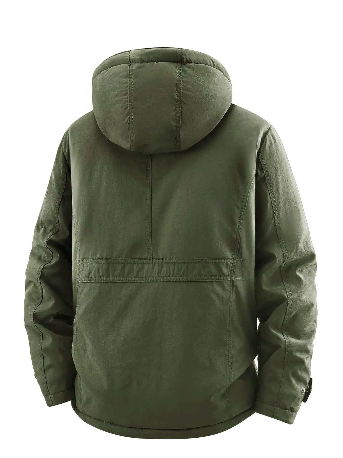 Men's Winter Fleece-Lined Jacket with Hood, Windproof & Waterproof Warm Casual Outerwear, Stylish and Comfortable Design Jacket for Cold Weather