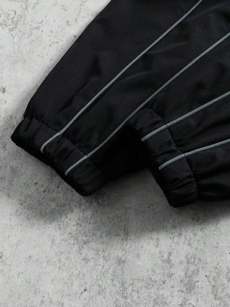Best seller in the US market! Functional Style Hooded Softshell Jacket with 3M Reflective Trim, Windproof & Waterproof, Loose Outdoor Casual Outerwear