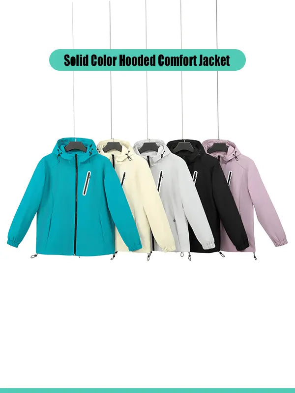 Men’s lightweight, breathable hooded jacket with zippered pockets, available in multiple colors, suitable for men’s everyday wear and as a top jacket.