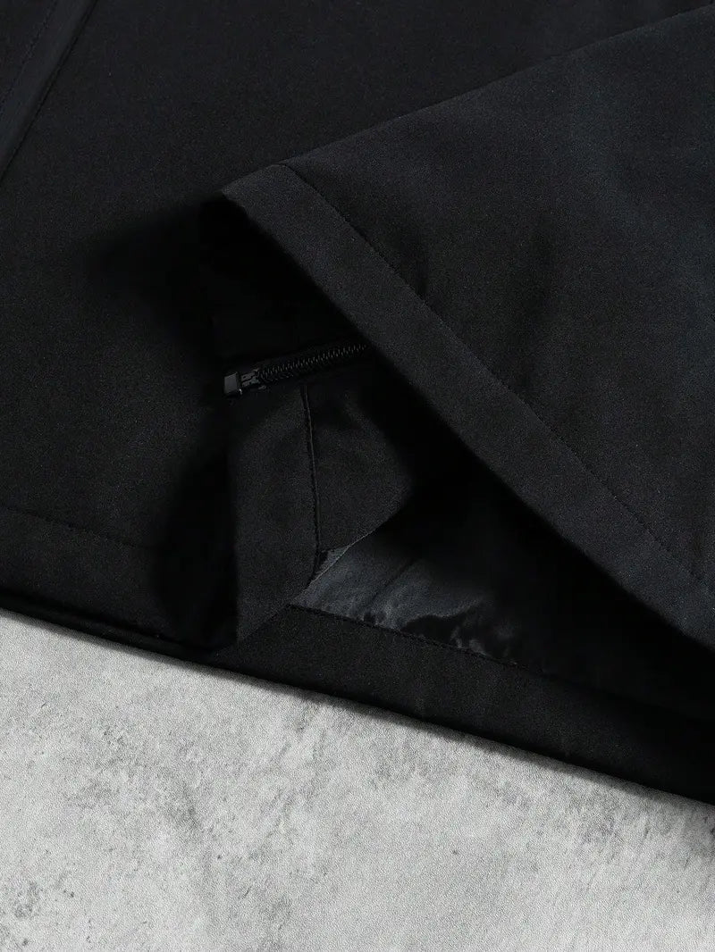 Best seller in the US market! Functional Style Hooded Softshell Jacket with 3M Reflective Trim, Windproof & Waterproof, Loose Outdoor Casual Outerwear