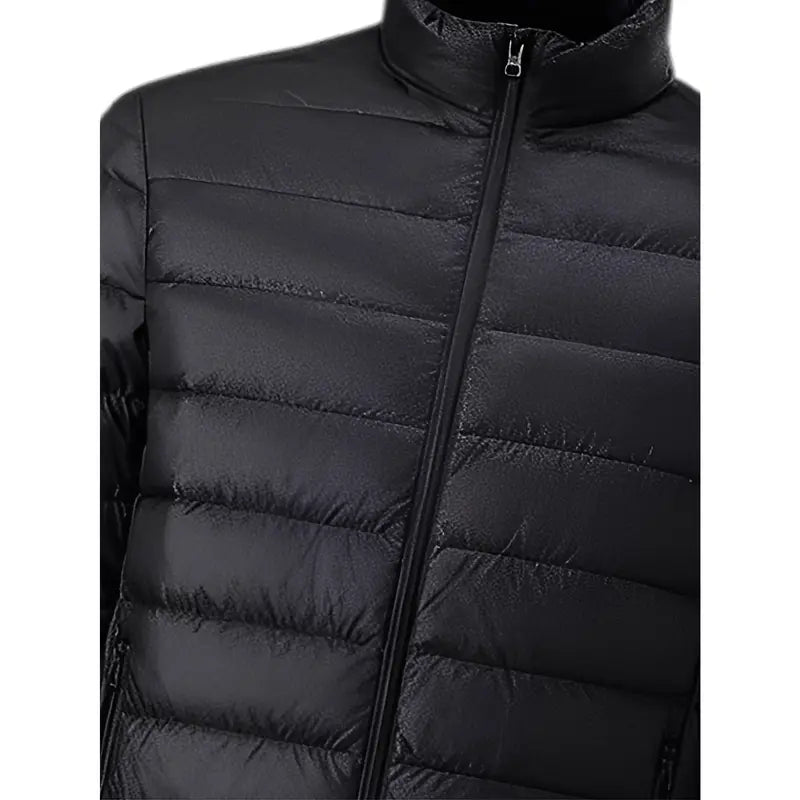 Functional Mensfashion Quilted Outerwear to Keep Warm, Slim‑fit Silhouette, Full‑zip Construction, Wind‑resistant Feature, Ideal for Traveling, Commuting and Various Cold‑season Casual Occasions