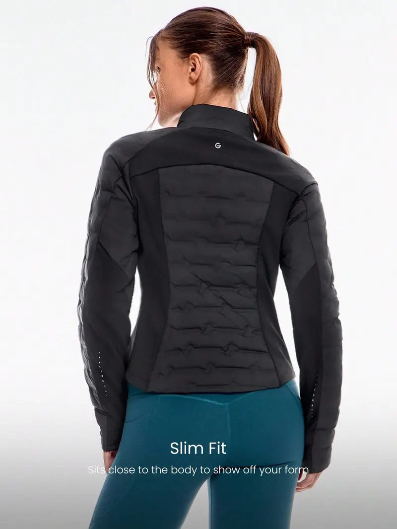 GLOWMODE High Chill Warm Soft Seamless Stretchy Reflective Down-Proof Slim-Fit Puffer Jacket Autumn Winter Outdoor Daily Casual