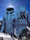 Men's Casual Outerwear, Hooded Windbreaker Jacket, Lightweight Motorcycle Coat, Field Jacket, Zip Closure, Waterproof, Outdoor Sports