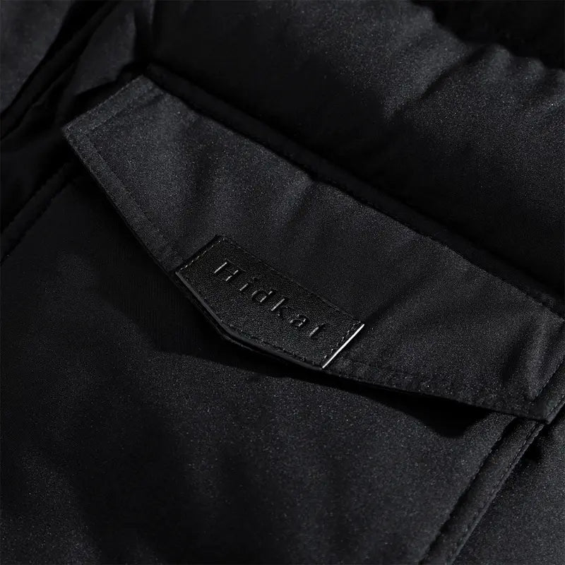 JOGWAVE Men’s Long Hooded Jacket - Winter Outerwear - Hooded Trench Coat - Thick, warm, windproof jacket suitable for outdoor wear in cold weather