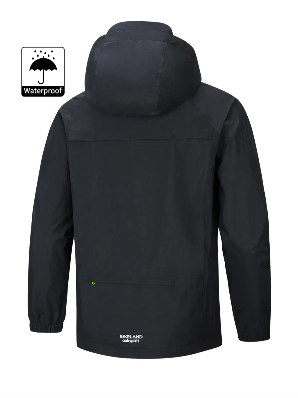 Men's Casual Sporty Hooded Jacket, Long Sleeve with Zipper & Pockets, Windproof & Waterproof, Lightweight & Soft, Ideal for Hiking, Cycling & Camping, Outerwear, Sports Casual Jacket