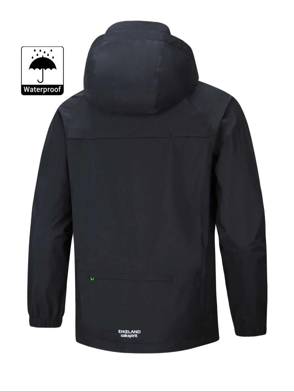 Men's Casual Sporty Hooded Jacket, Long Sleeve with Zipper & Pockets, Windproof & Waterproof, Lightweight & Soft, Ideal for Hiking, Cycling & Camping, Outerwear, Sports Casual Jacket