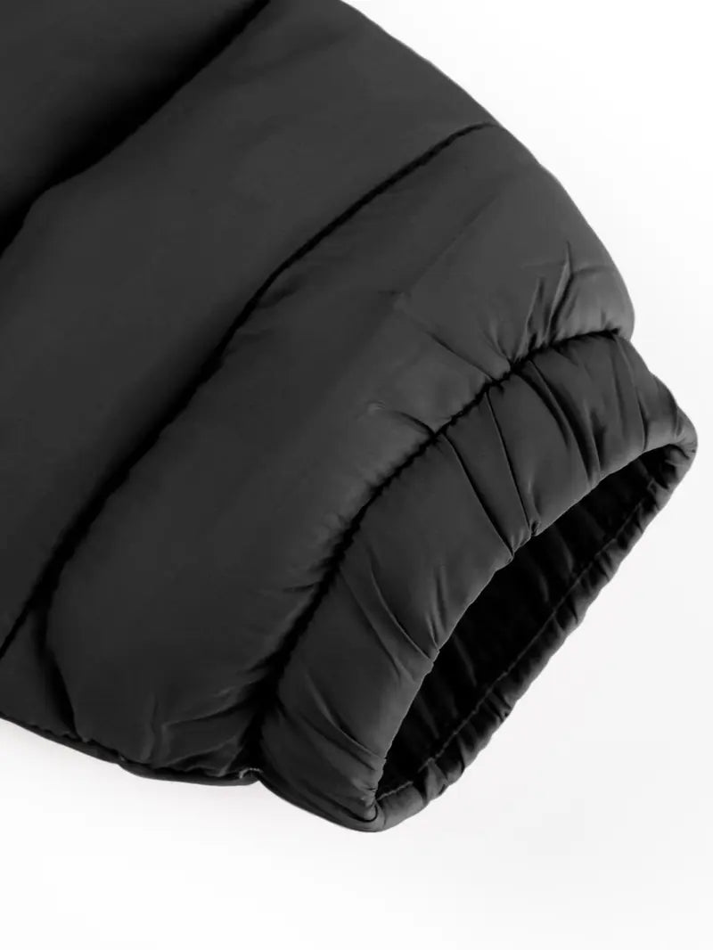Women's Winter Lightweight Quilted Jacket Outerwear, Casual Fitted Design with Zipper, Plain Pattern, Perfect for Daily Commute and Fall/winter Wear