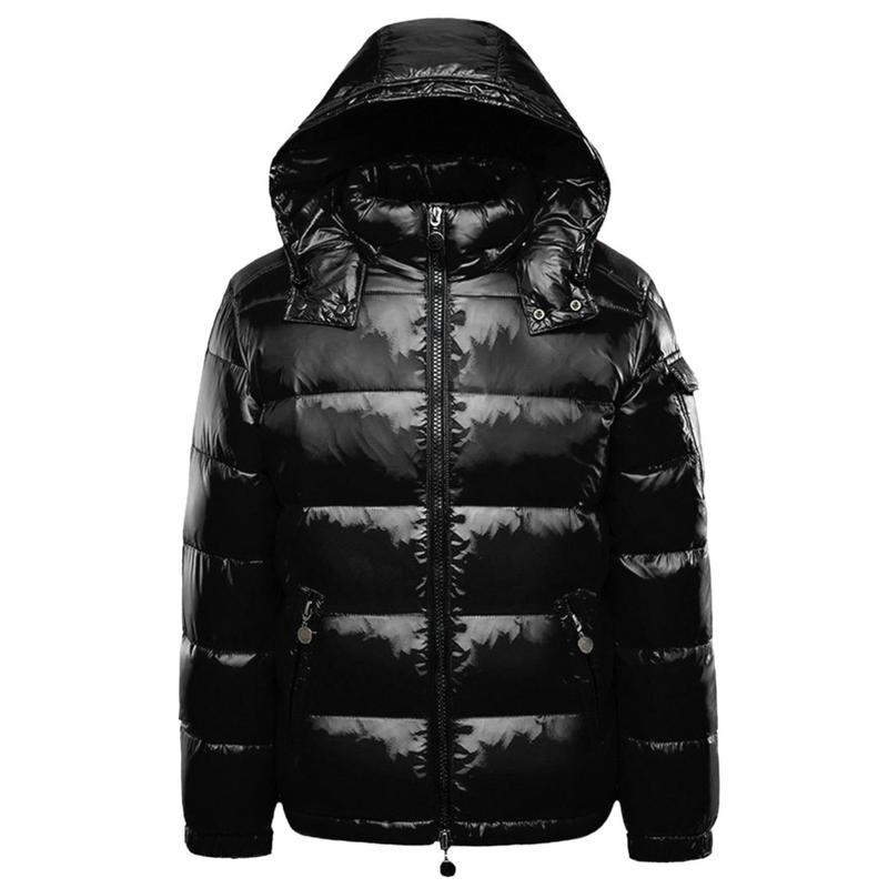 Men's Hooded Puffer Winter Coat - Long Sleeve, Zipper Closure, Versatile Casual Wear - Tops, Menswear