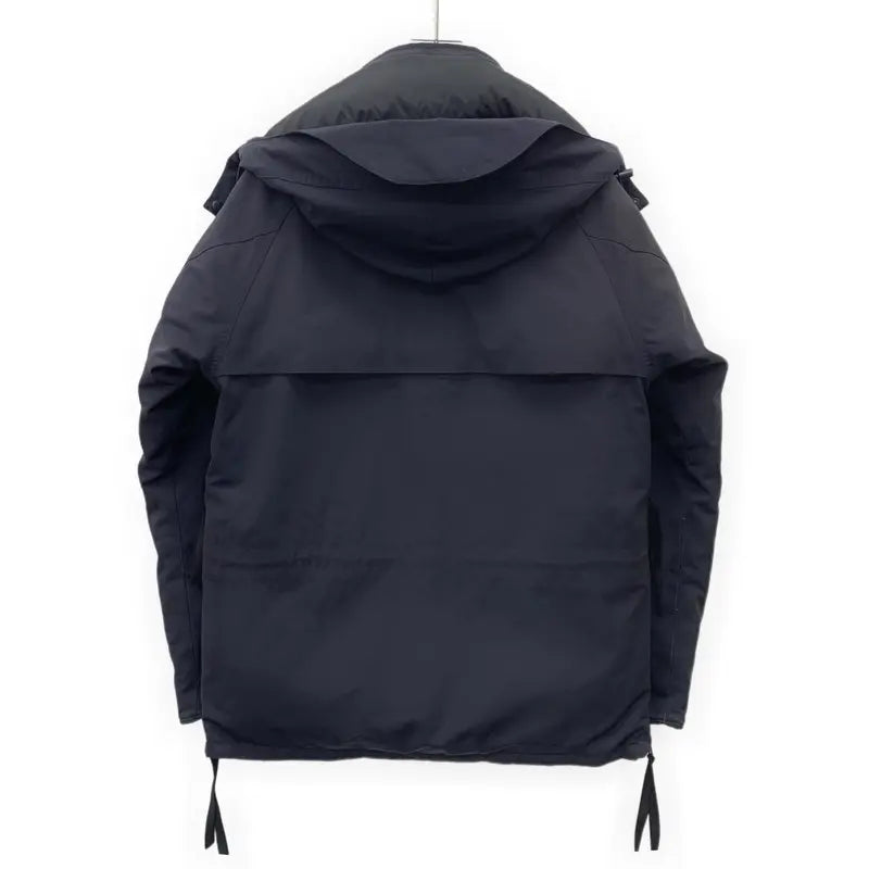 RDLT— Canada Goose Black Logo Patch Hooded Down Jacket Size L