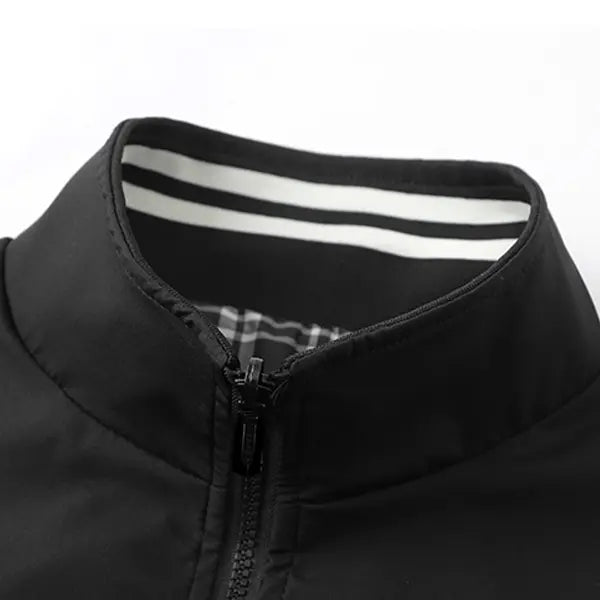 Men's Waterproof Windbreaker Jacket with Stylish Striped Details, Perfect for Hiking & Casual Wear