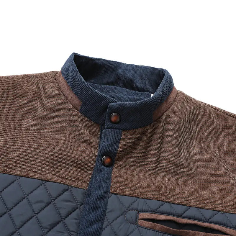 【Order Size Up】 Zaitun Men's Diamond Quilted Puffer Down Jacket Lightweight Casual Button Down Coats in Polyester Material for Everyday Wear