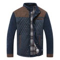 【Order Size Up】 Zaitun Men's Diamond Quilted Puffer Down Jacket Lightweight Casual Button Down Coats in Polyester Material for Everyday Wear
