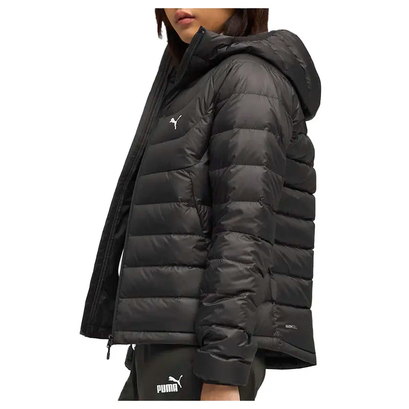 PUMA Womens Packlite Hooded Down Jacket Athletic Outerwear Casual - Black