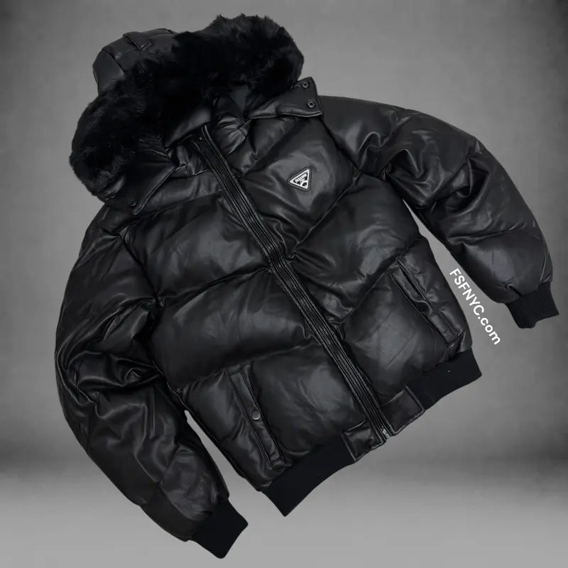 JC - PU Puffer Coat SYIP - Black - 91878