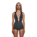 Downbeat Hooded Romper - Black