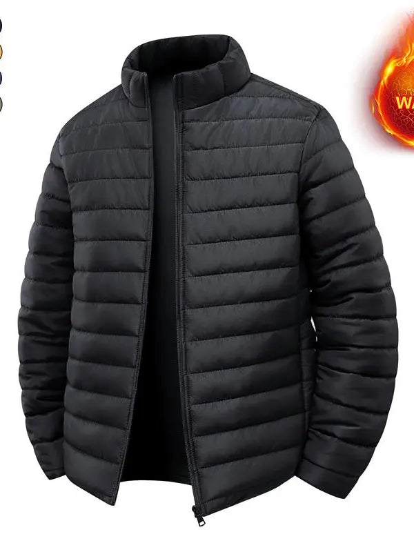 Women’s solid-color zip-up jacket, warm long-sleeve cotton outerwear (runs large—order one size down), hidden zipper pockets, suitable for autumn and winter, cold-resistant cotton coat/padded vest for outdoor everyday wear, new arrival for fall.