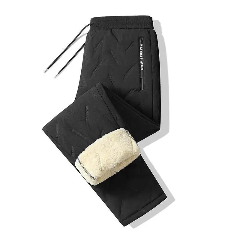 Men's winter jacket lined hooded jacket windproof and waterproof heavyweight outdoor warm jacket with safety zipper pocket high-performance filled bomb jacket lightweight geometric texture technology clothing black Sherpa Fleece
