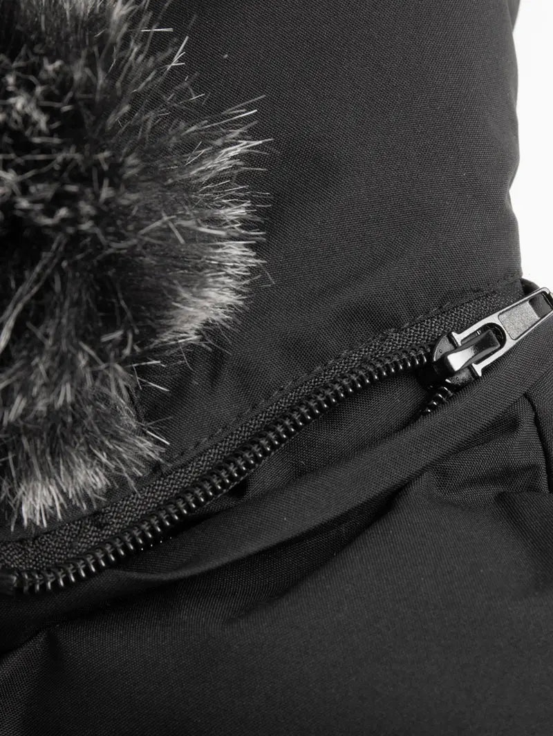 Men's Winter Heavy-duty Long Parka Coat, Thick and Warm Insulation, Detachable Faux Fur Hood Pocket with Large Pocket, Suitable for Skiing and Commuting