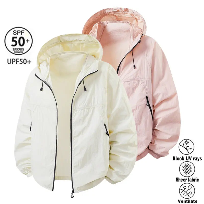 2026 Summer Hooded Sunscreen Clothing Skin Clothes Men's Summer Ultra Thin Breathable Outdoor Fishing Skin Windbreaker Fishing Sunscreen Coat
