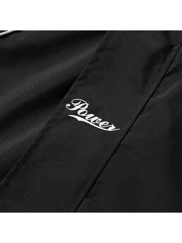 Men's Reflective Lettered 2-Piece Windbreaker Tracksuit - Male Clothing, Drawstring Hood, Elasticated Cuffs, Windproof, Suitable for Spring/Autumn Commuting, Night Running