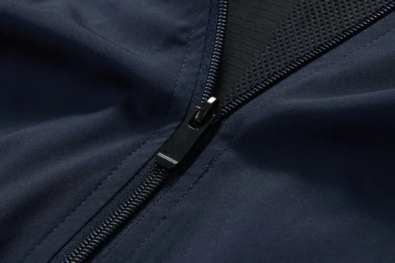 Men’s Unisex 2 Piece Sporty Clothing Set Hooded Long Sleeve Jacket & Below the Ankle Long Pants, Adjustable Hood, Breathable Wind Fabric, Elastic Cuffs, Lightweight Drawstring, All Seasons, for Sport Lover Lifestyle Hiking